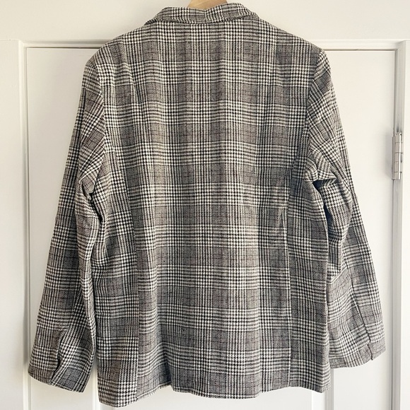 Edikted Plaid Patched Varsity Blazer - XL - Picture 3 of 3